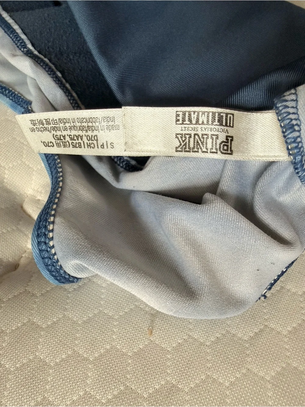 Victoria's Secret Blue Tie-Dye Sports Bralette - Picture 3 of 3